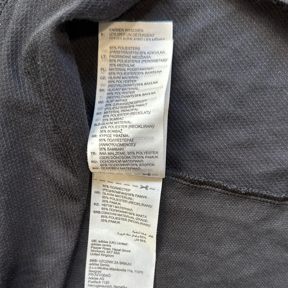 Adidas Black Polo Shirt with Iconic Stripes DC United Size Medium - Picture 4 of 9